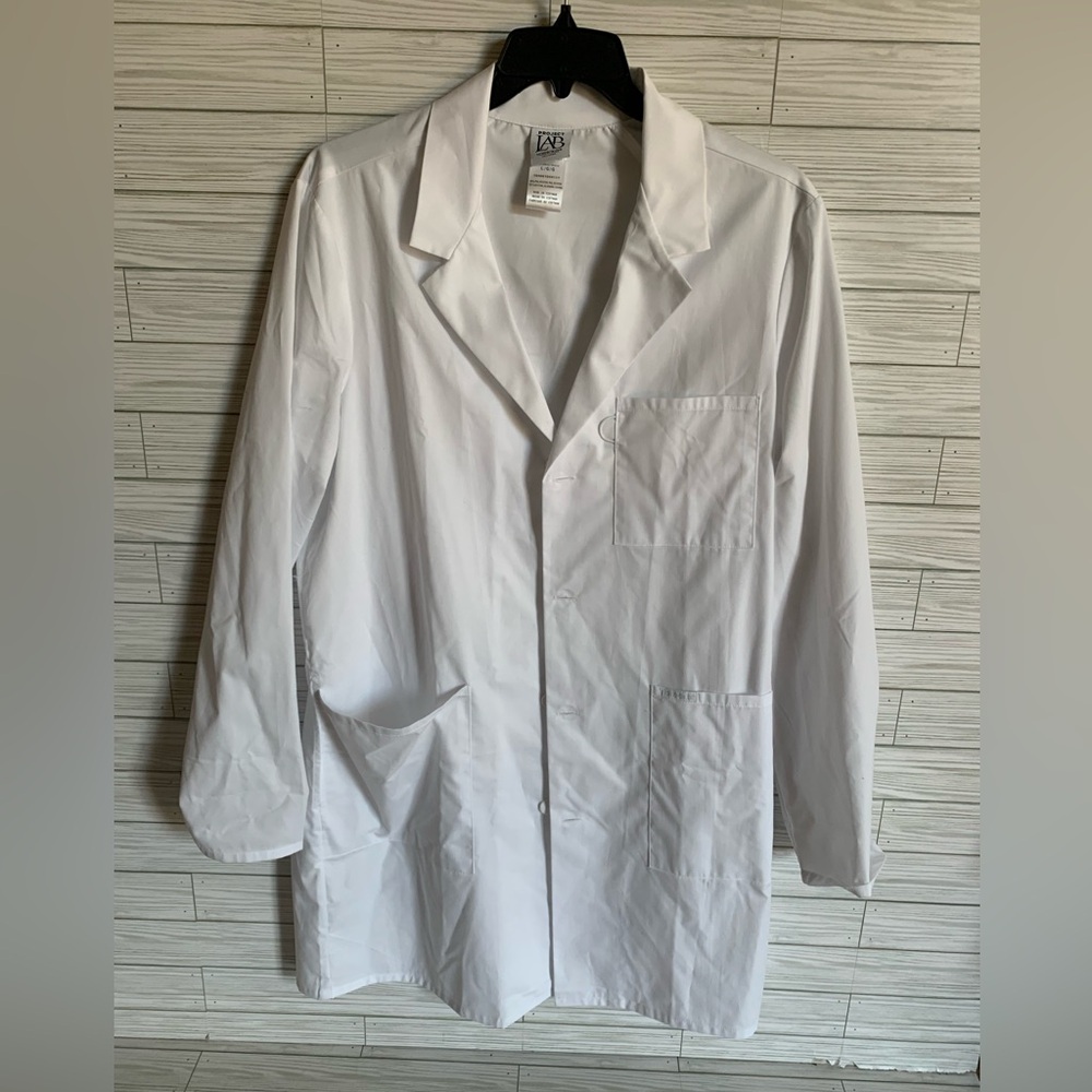 Project Lab by Cherokee White Lab Coat like new never been worn